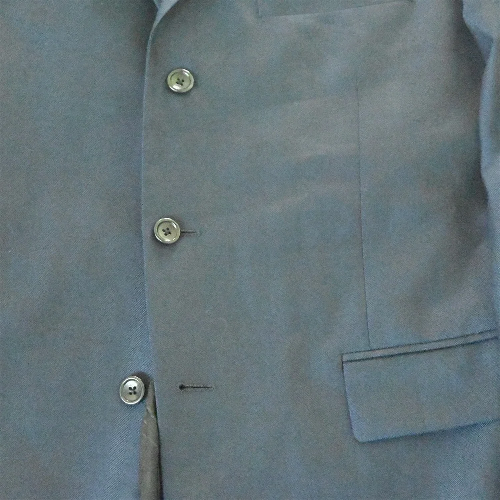 G. Mazoni‎ 44R Herringbone Loro Piana Super 120s Italy Blazer Jacket Sport Coat